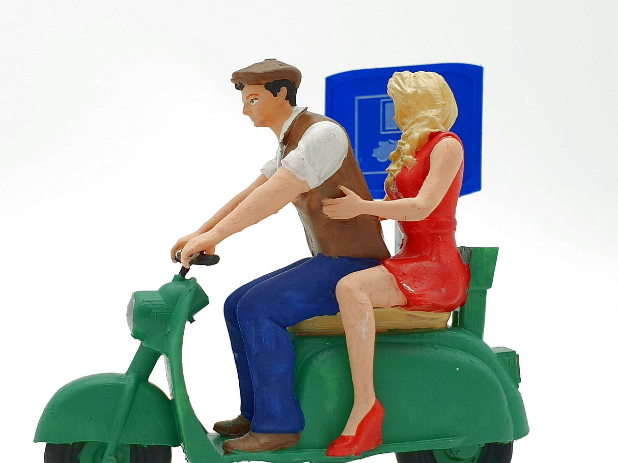 G escala 1:22,5 figuras Iberplace 40006 Motocicleta Scooter Set modelismo