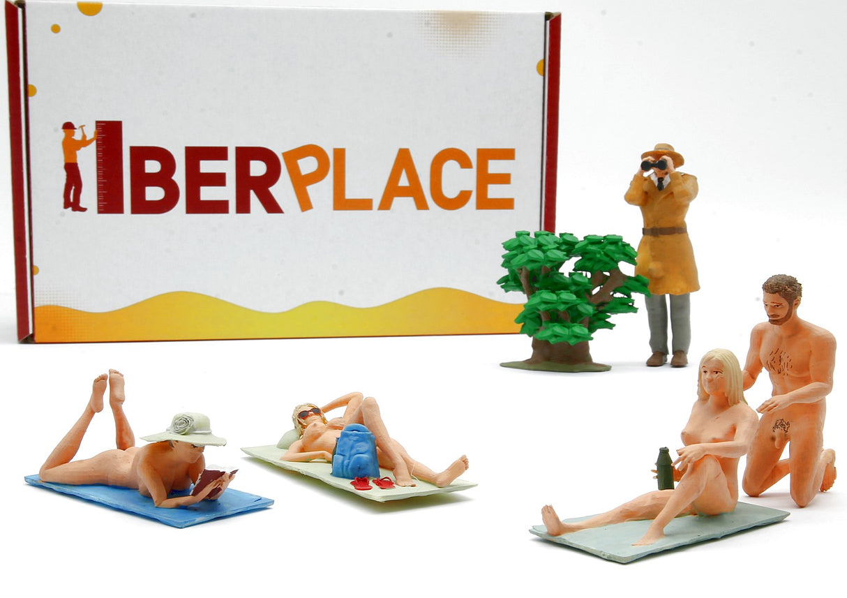 Iberplace 40018 figuras "en la playa 2" escala G 1:22,5 para la maqueta