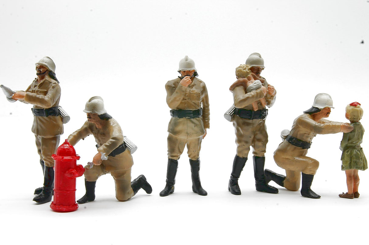 Iberplace 40003 figuras Bomberos escala G 1:22,5 para la maqueta
