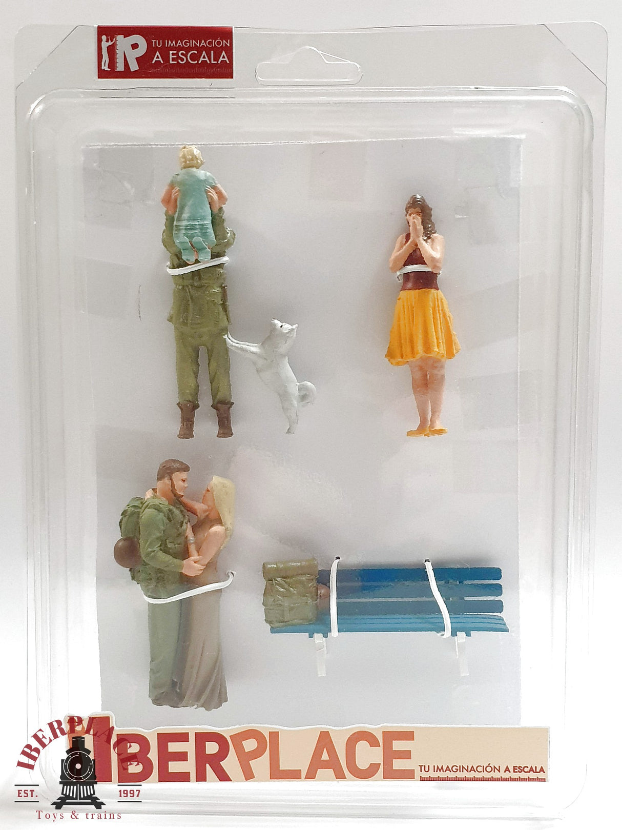 G escala 1:22,5 figuras Iberplace 40016 Bienvenida soldados