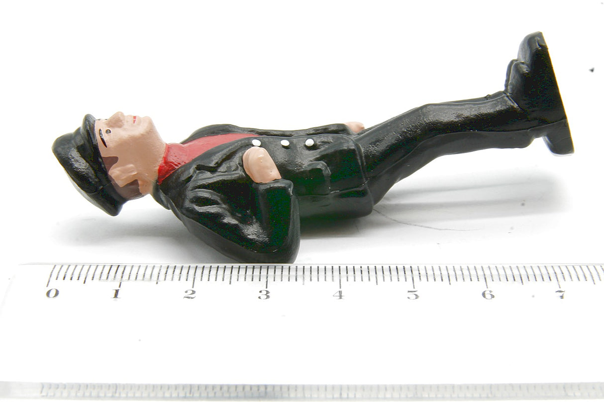 Maquinista traje negro Escala G 1:22.5 LGB 4133630 figura para locomotoras