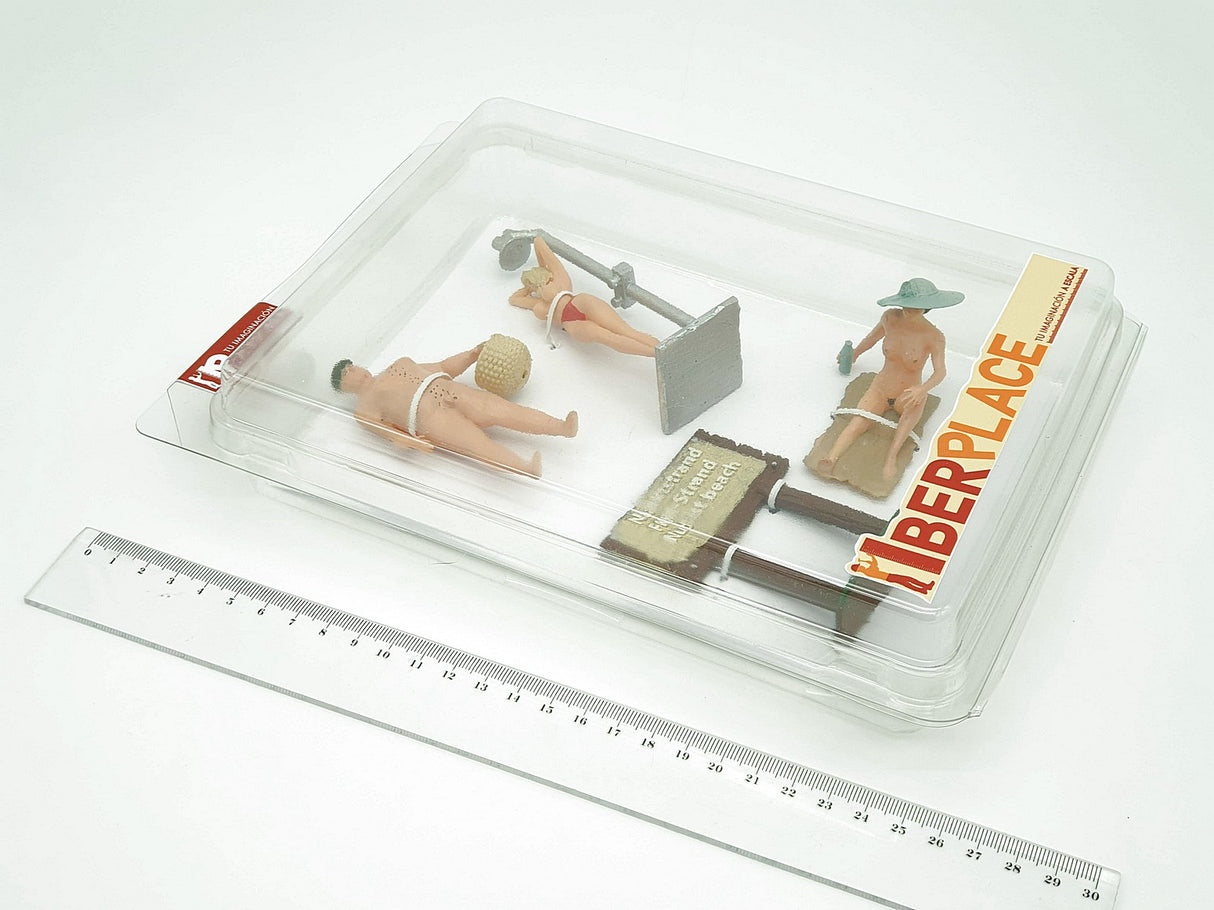 G escala 1:22,5 figuras Iberplace 40012 Personas en la playa Set modelismo