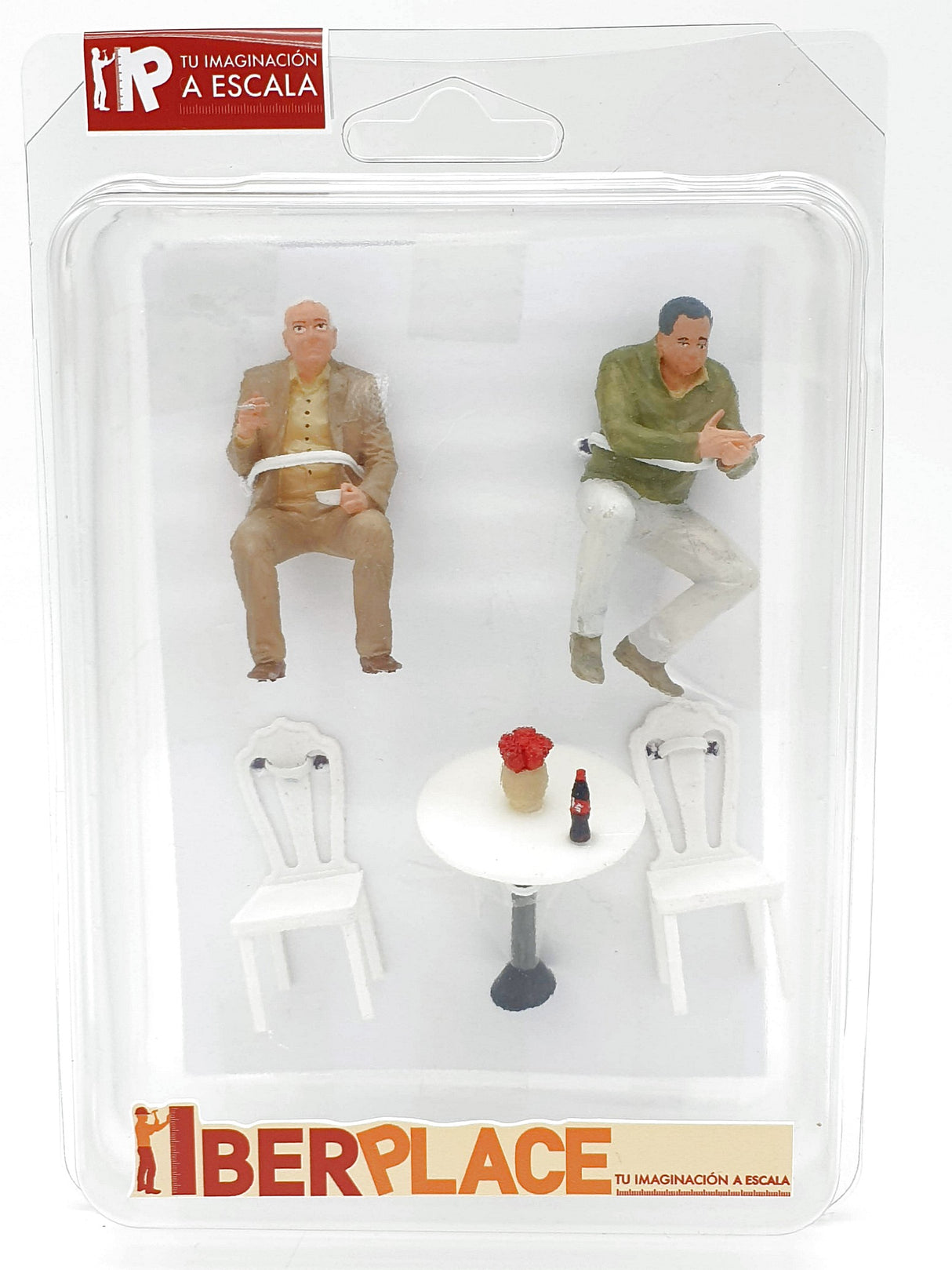 G escala 1:22,5 figuras Iberplace 40007 Personas sentadas Cafeteria Set modelismo