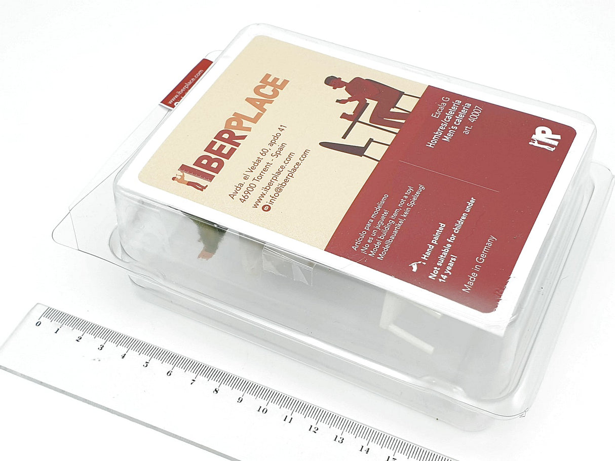 G escala 1:22,5 figuras Iberplace 40007 Personas sentadas Cafeteria Set modelismo