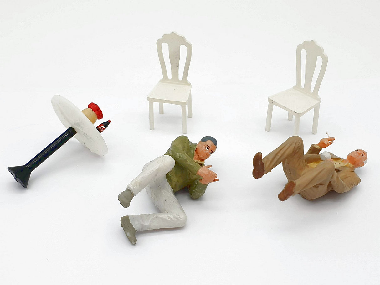 G escala 1:22,5 figuras Iberplace 40007 Personas sentadas Cafeteria Set modelismo