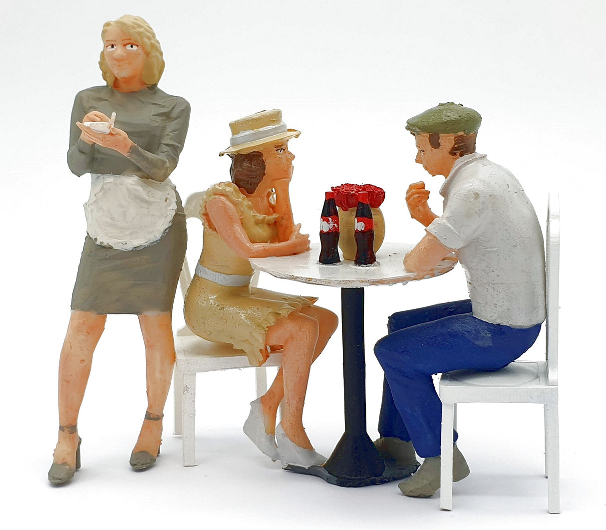 G escala 1:22,5 figuras Iberplace 40008 Personas sentadas Cafeteria Set modelismo