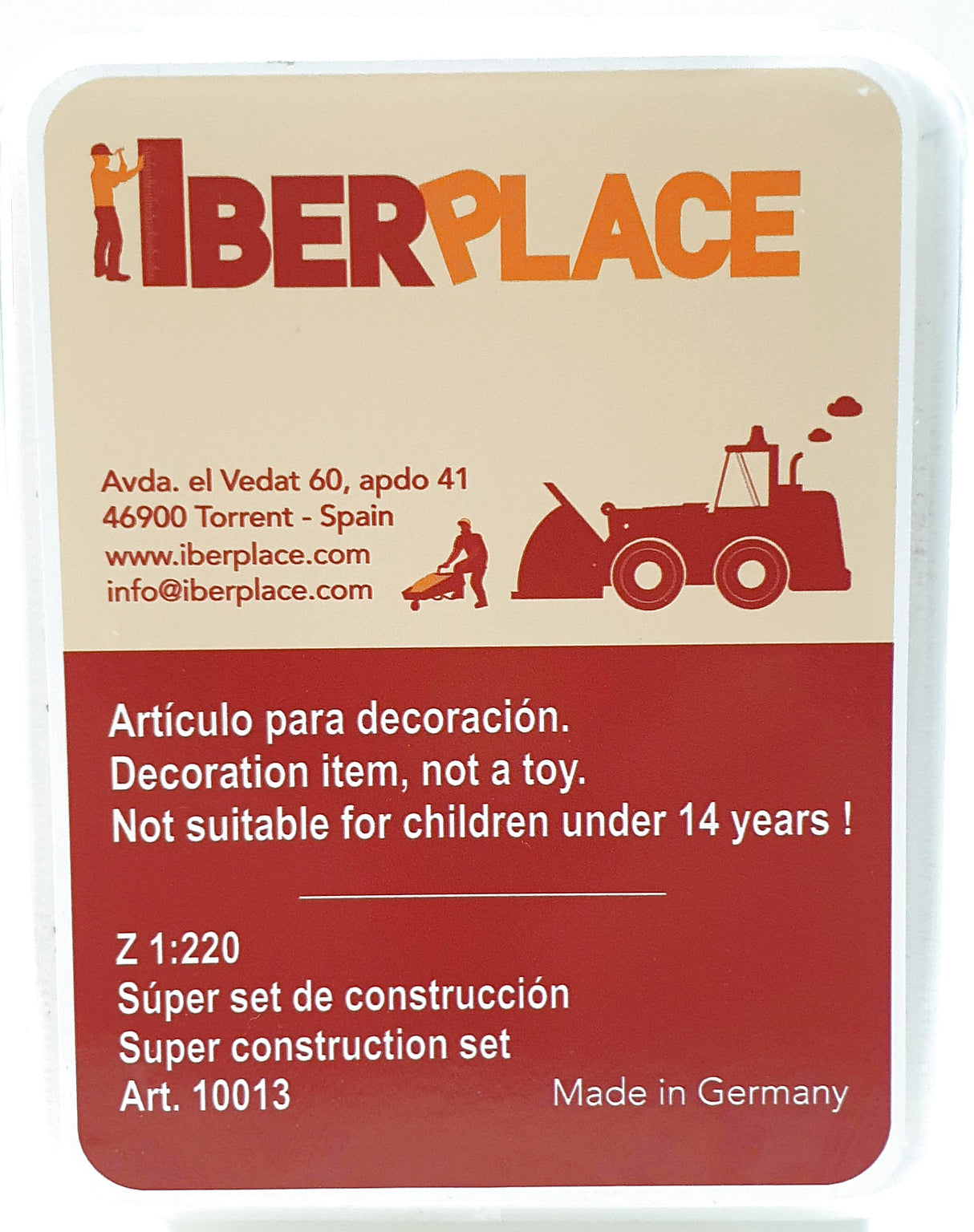 Z 1:220 escala Iberplace 10013 Obras de construcción Super-Set modelismo figuras