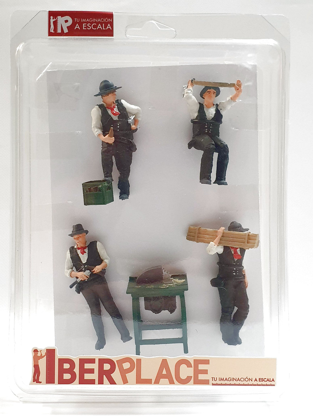 G escala 1:22,5 figuras Iberplace 40017 Constructores Casas Set