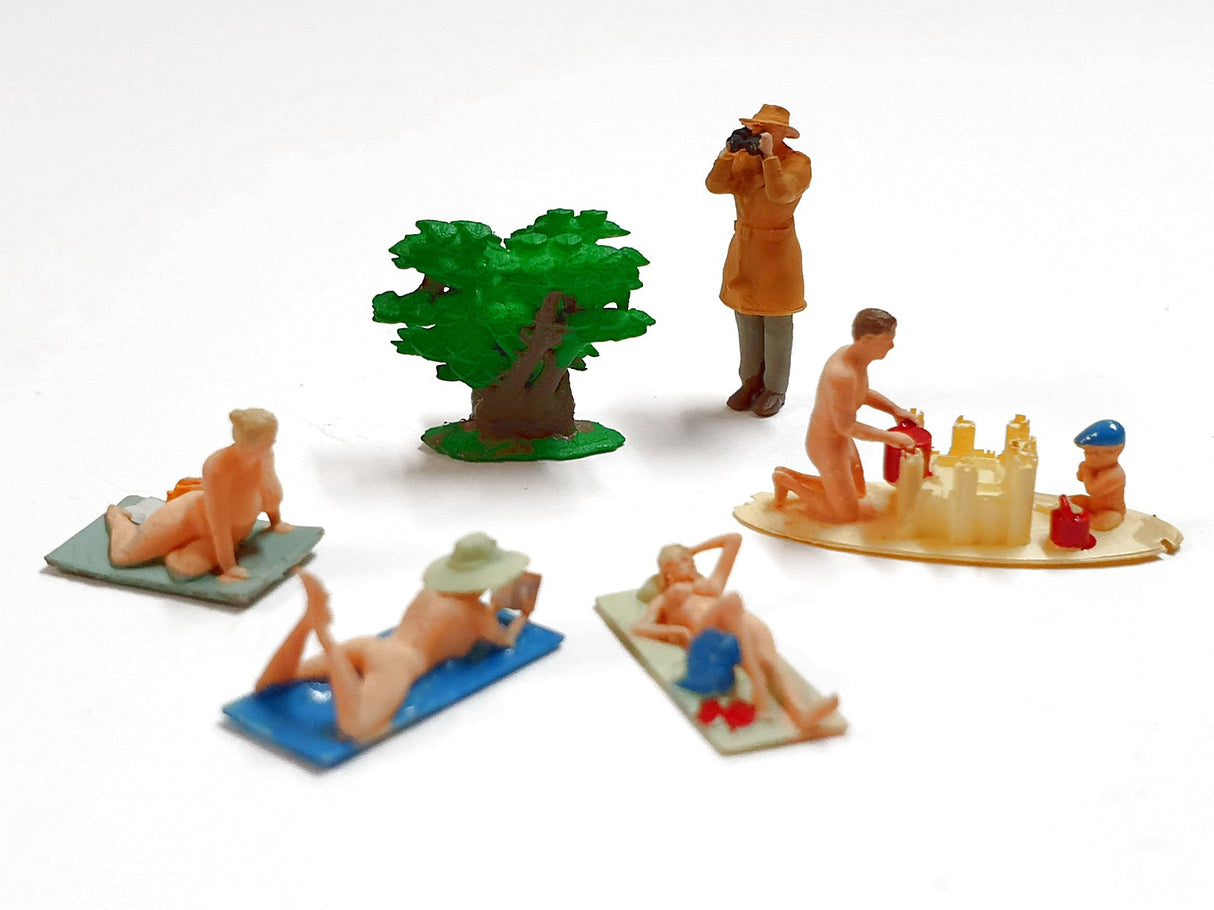 1:87 figuras escala H0 Iberplace 30003 Playa nudista 2 modelismo h0 00