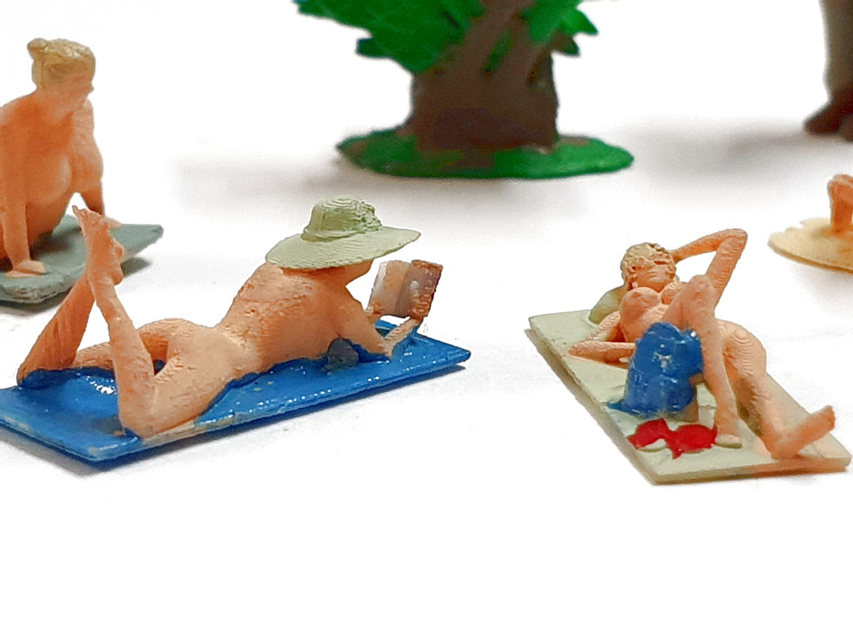 1:87 figuras escala H0 Iberplace 30003 Playa nudista 2 modelismo h0 00