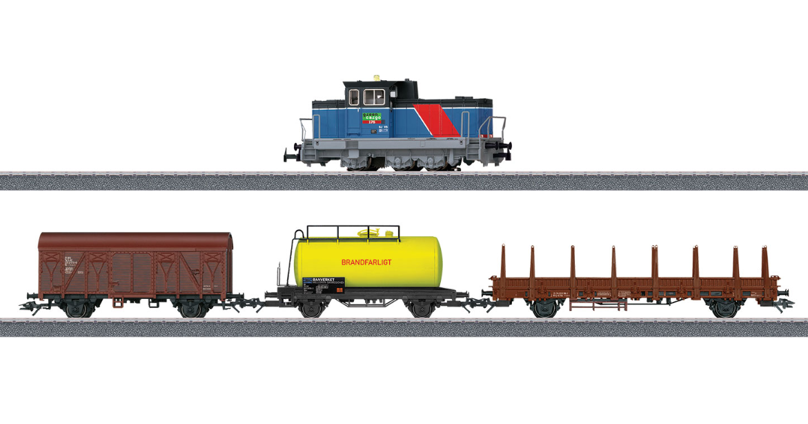 H0 1:87 Märklin 29468 Digital Caja de iniciación en digital "Tren mercancías sueco de la Época VI"