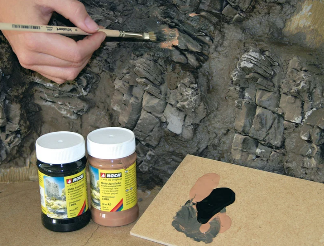 H0 1:87 escala Noch 58451 Piezas de roca granito para decoración 5 piezas