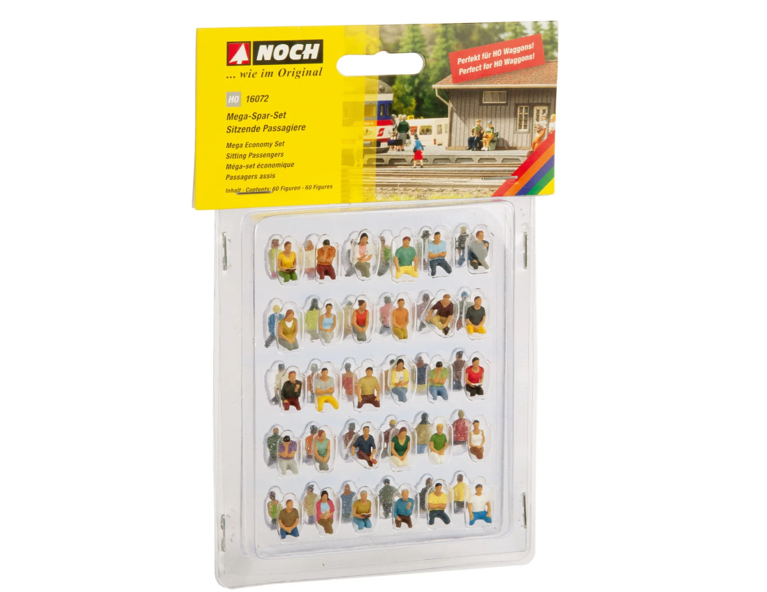 Noch 16072 Mega Economy Set pasajeros sentados H0 escala 1:87 ho 00