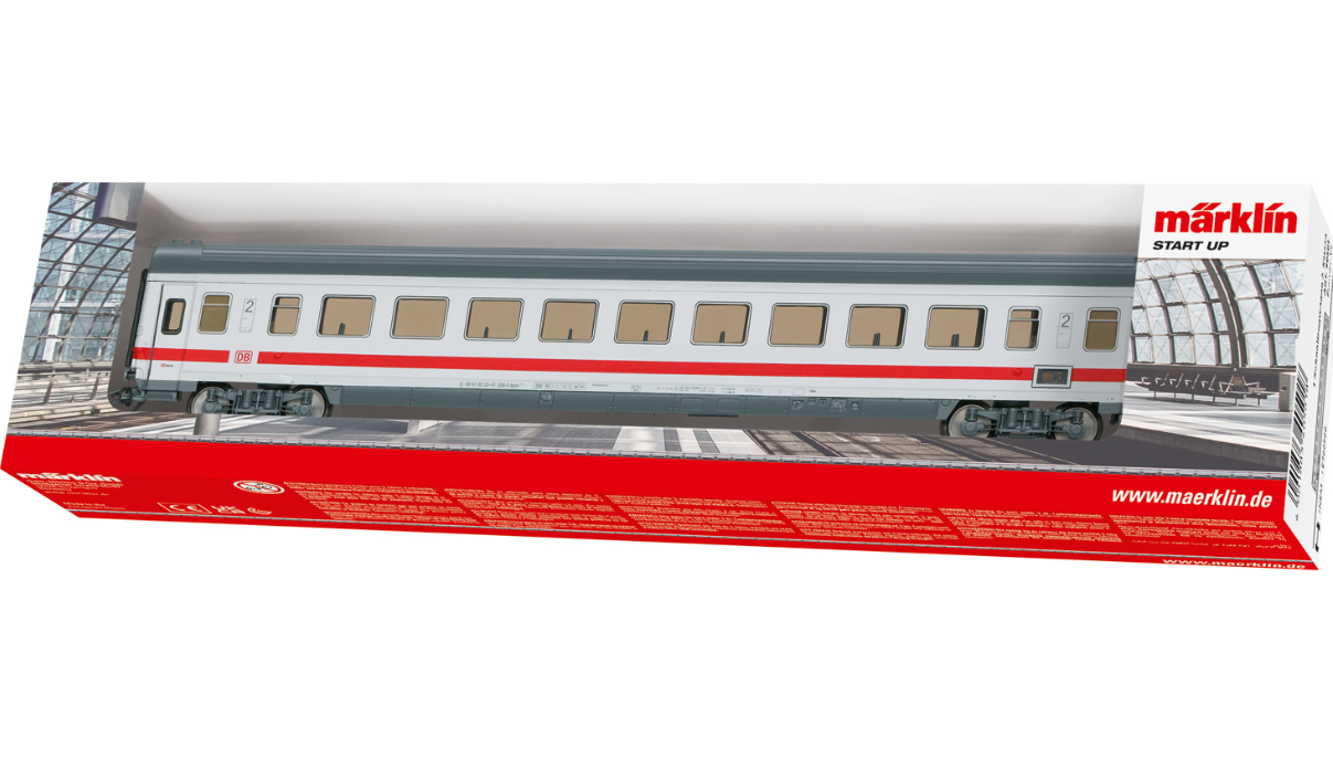 H0 1:87 escala Märklin 40501 Tren de expreso Intercity de segunda clase vagón pasajeros DB