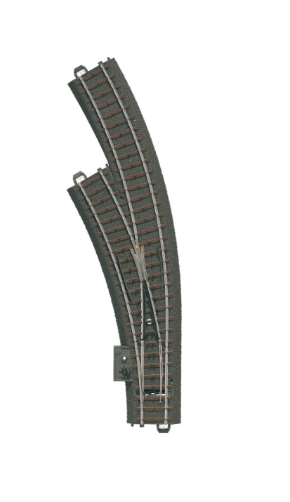 H0 1:87 escala Märklin 20671 Desvío en curva a la izquierda tipo C