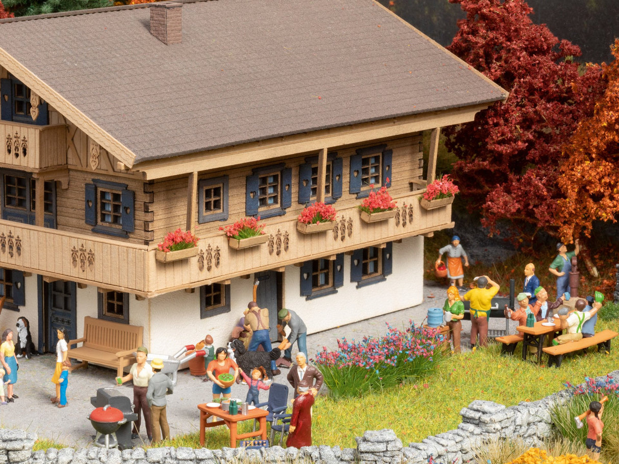 H0 escala 1:87 ho figuras modelismo Noch 16215 Set En el jardin