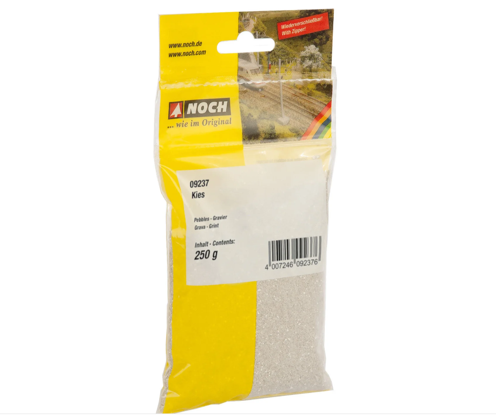 H0 1:87 escala Noch 09237 grava gravier grint 250 gr