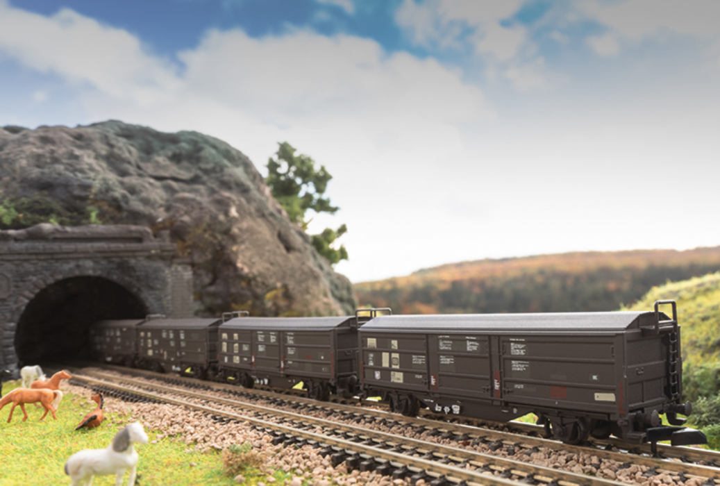 Z 1:220 Märklin 82155 Set de vagones de techo deslizante/paredes correderas Tbis 871 DB