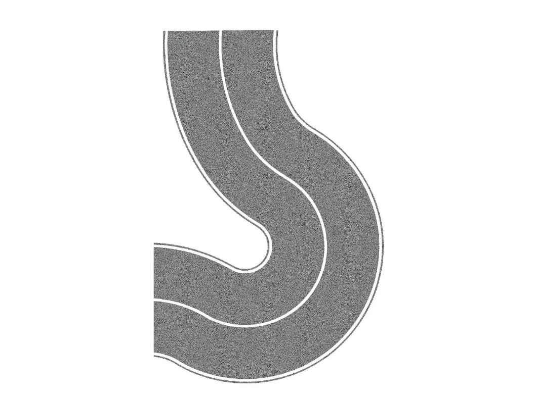 Noch 34204 Carretera federal Curva universal N escala 1:160