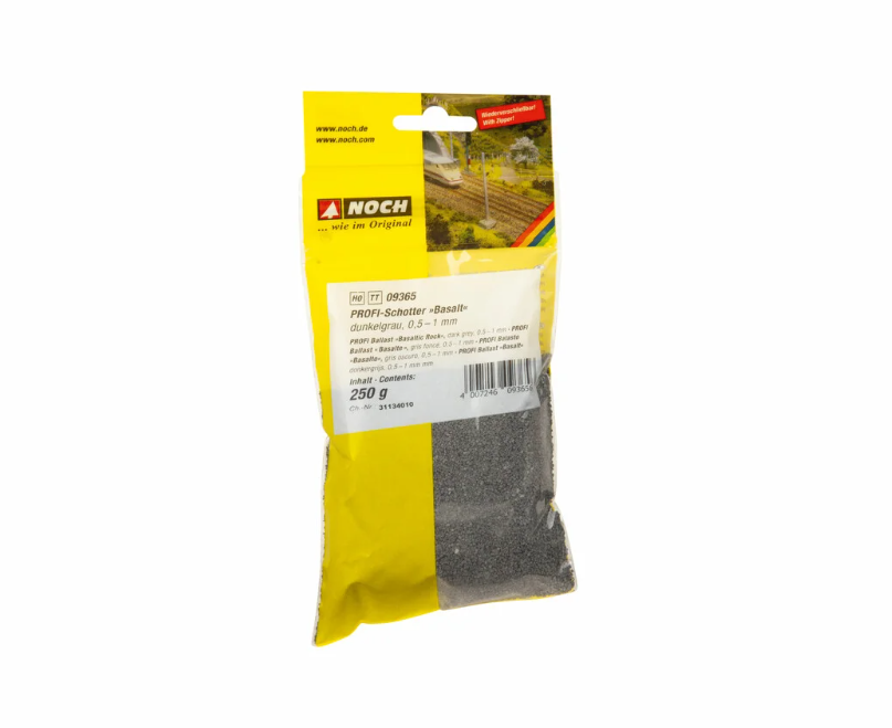 H0 1:87 escala Noch 09365 balasto granito gris oscuro 250gr
