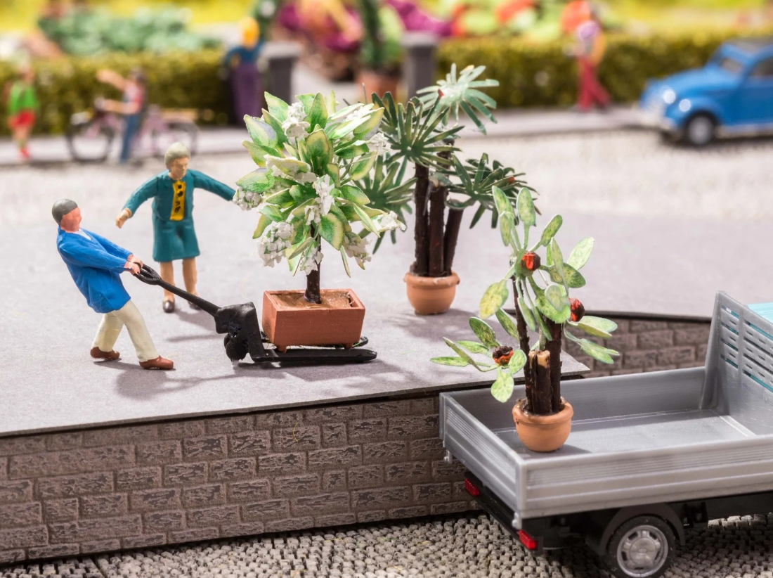 Noch 14023 plantas mediterráneas 3 piezas H0 escala 1:87 ho 00