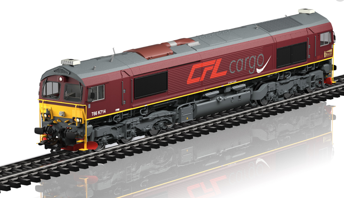 H0 1:87 Märklin 39066 Digital Locomotora diésel Class 66 CFL cargo