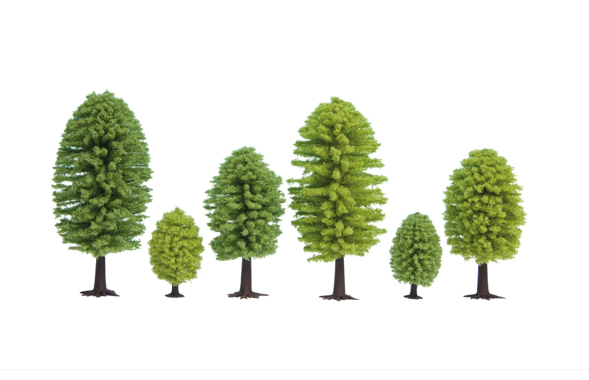 Noch 32801 Arboles de hoja caduca 25 piezas 3.5 a 5 cm N escala 1:160