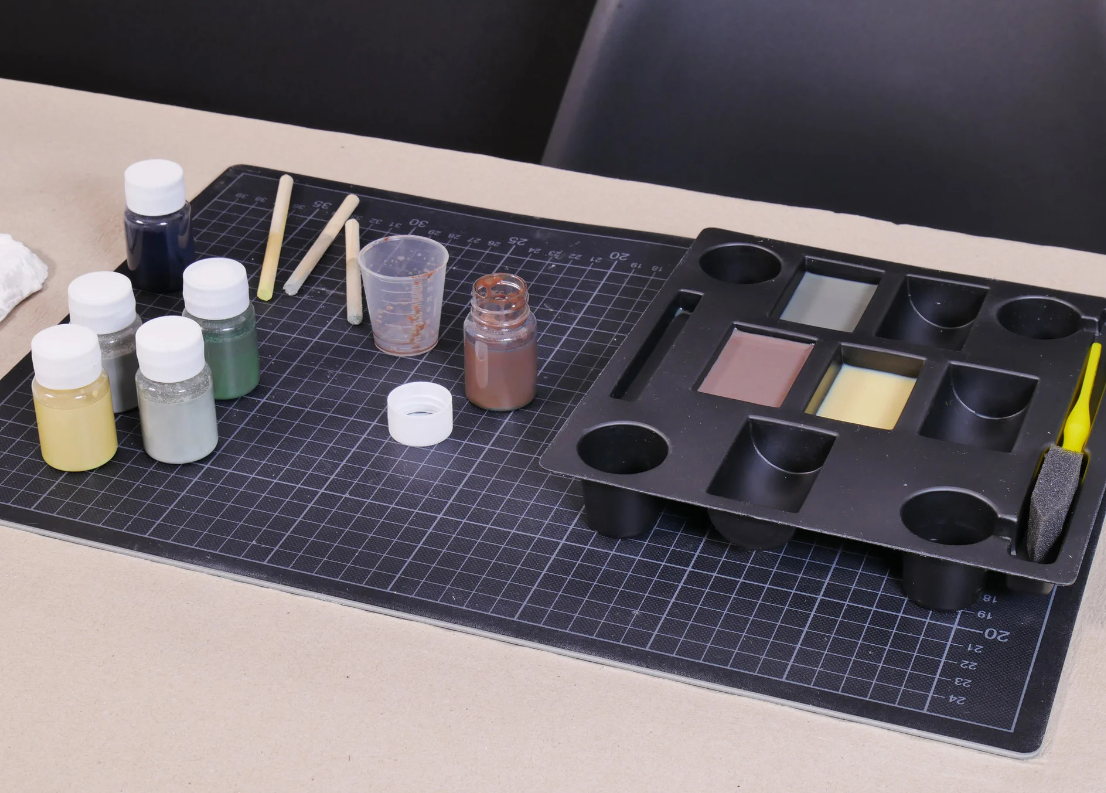 H0 1:87 escala Noch 61200 set de pinturas de colores naturales para tu maqueta