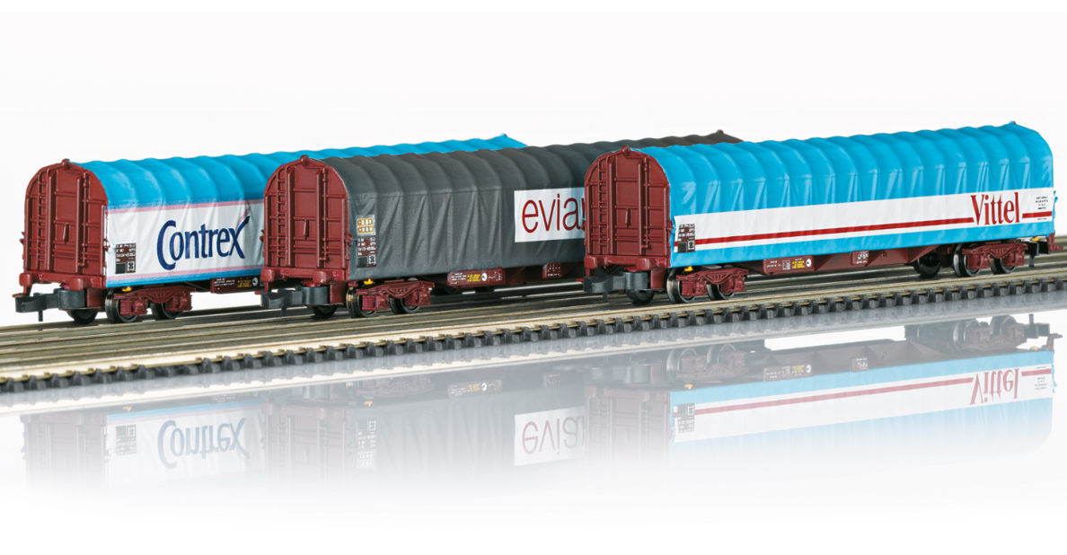 Z 1:220 Märklin 82427 Set de vagones de toldo deslizante SNCF