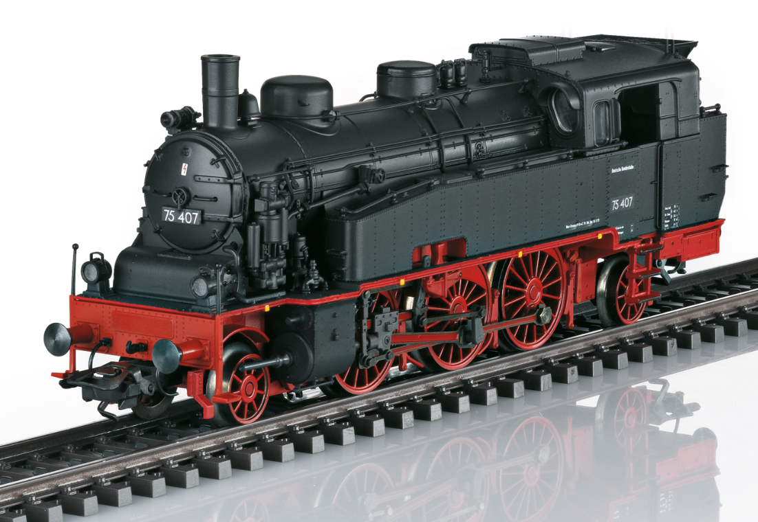 H0 1:87 Märklin 39754 Digital Locomotora de vapor de la serie 75.4 DB 75 407