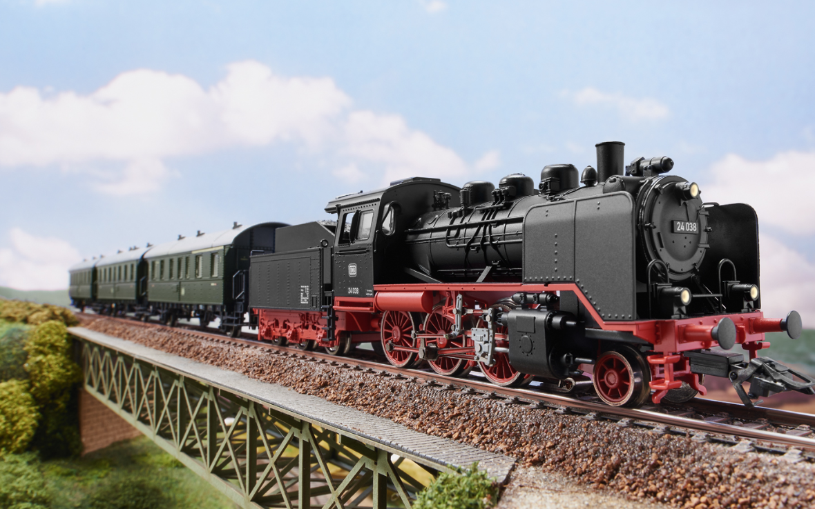 H0 1:87 escala Märklin 29243 set de iniciación en digital "Ferrocarriles secundarios con la serie BR 24"