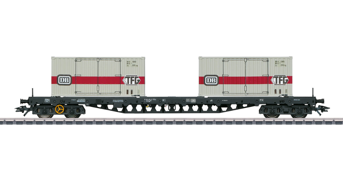 H0 1:87 escala Märklin 47048 Vagón portacontenedores Sgs 693 DB