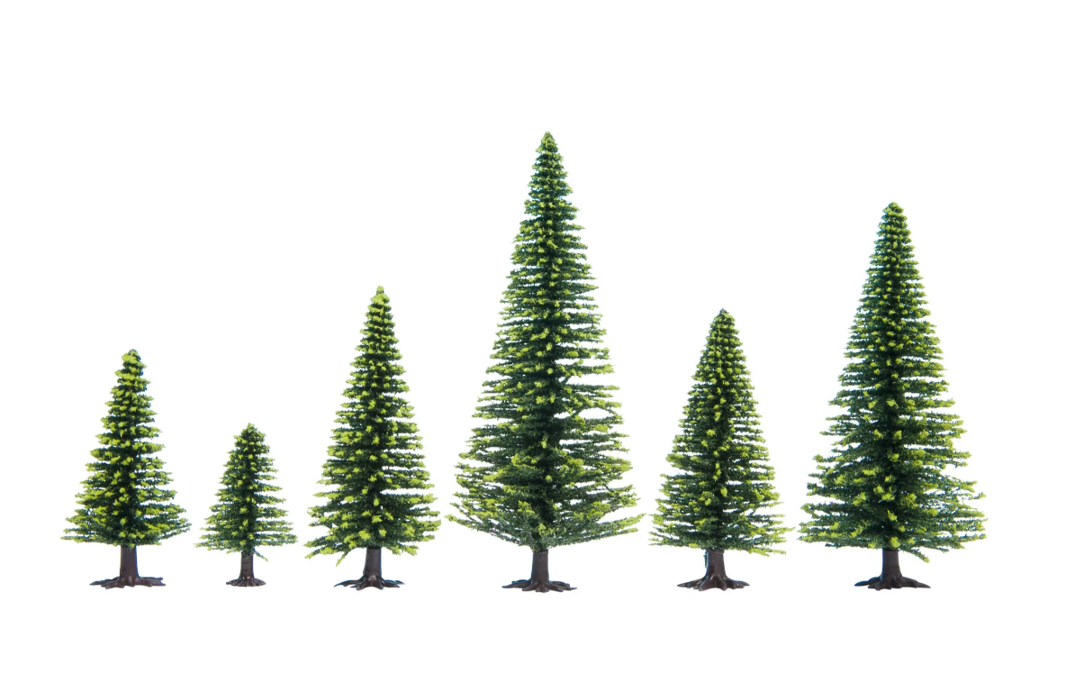 Noch 32825 Abetos artificiales pinos 25 piezas 3.5 a 9cm N escala 1:160