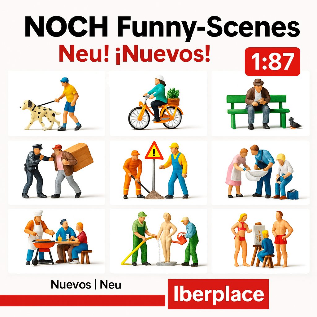 Nuevas NOCH Funny-Scenes H0 (1:87): humor en miniatura
