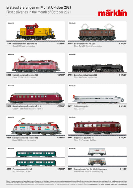 Nuevas entregas de productos en octubre de 2021