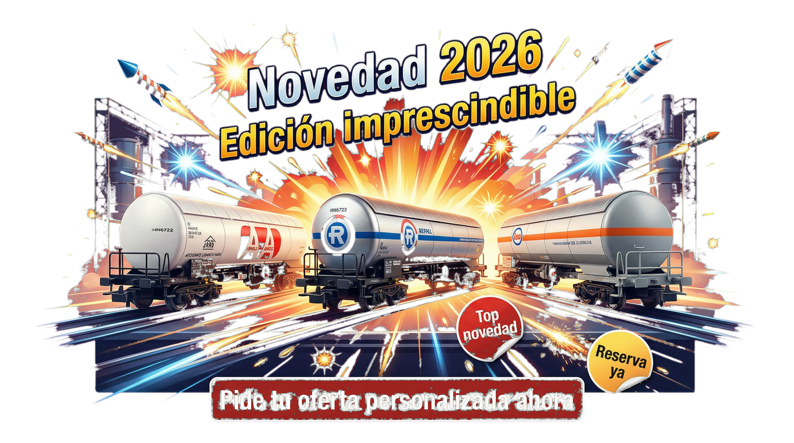 Cisternas PRR de RENFE en escala N: la nueva joya de Arnold para los amantes de las mercancías españolas
