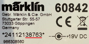 información importante de Märklin sobre el digital decodificador 60842