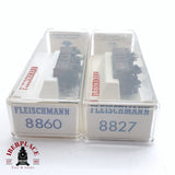♻️ 2da mano -  2x Fleischmann 8860 8827 vagones de borde alto K.Sächs.Sts.EB N escala 1:160