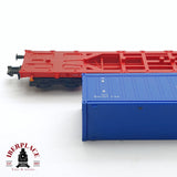 ♻️ 2da mano - Fleischmann 8249 vagón contenedor CARGO DB N escala 1:160