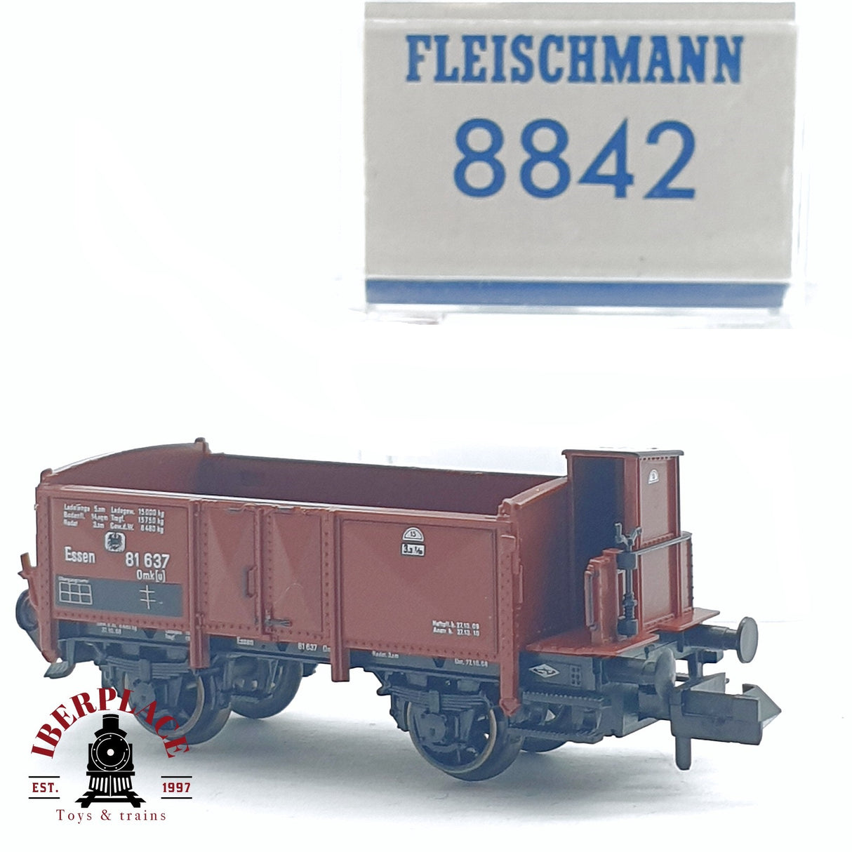 ♻️ 2da mano - Fleischmann 8842 vagón abierto K.P.E.V 81 637 N escala 1:160