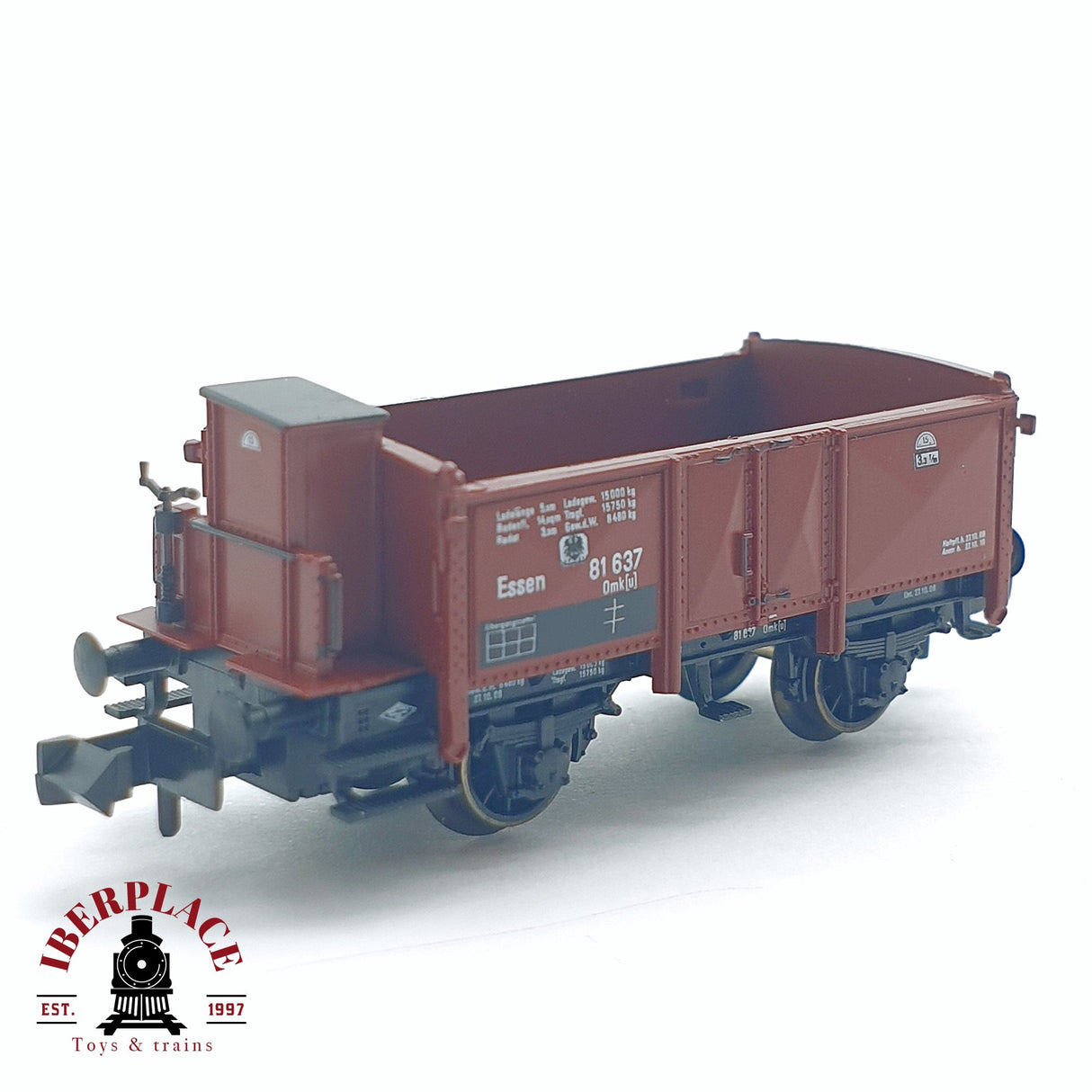 ♻️ 2da mano - Fleischmann 8842 vagón abierto K.P.E.V 81 637 N escala 1:160