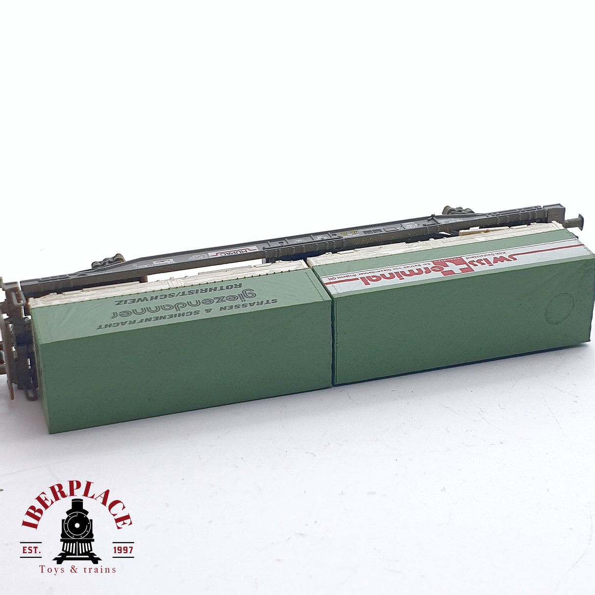 ♻️ 2da mano - Roco 25300 vagón swiss terminal Hupac SBB CFF  N escala 1:160