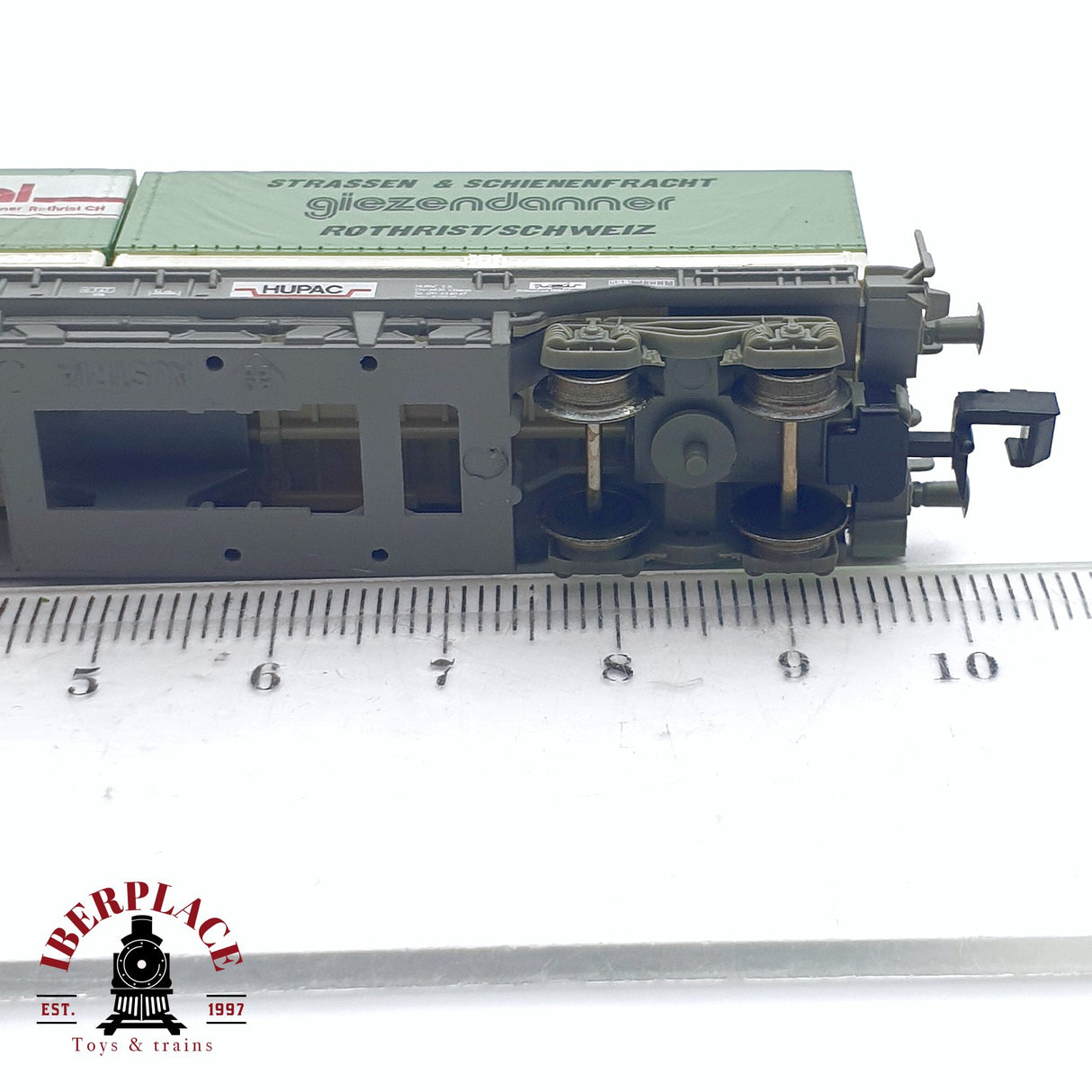 ♻️ 2da mano - Roco 25300 vagón swiss terminal Hupac SBB CFF  N escala 1:160