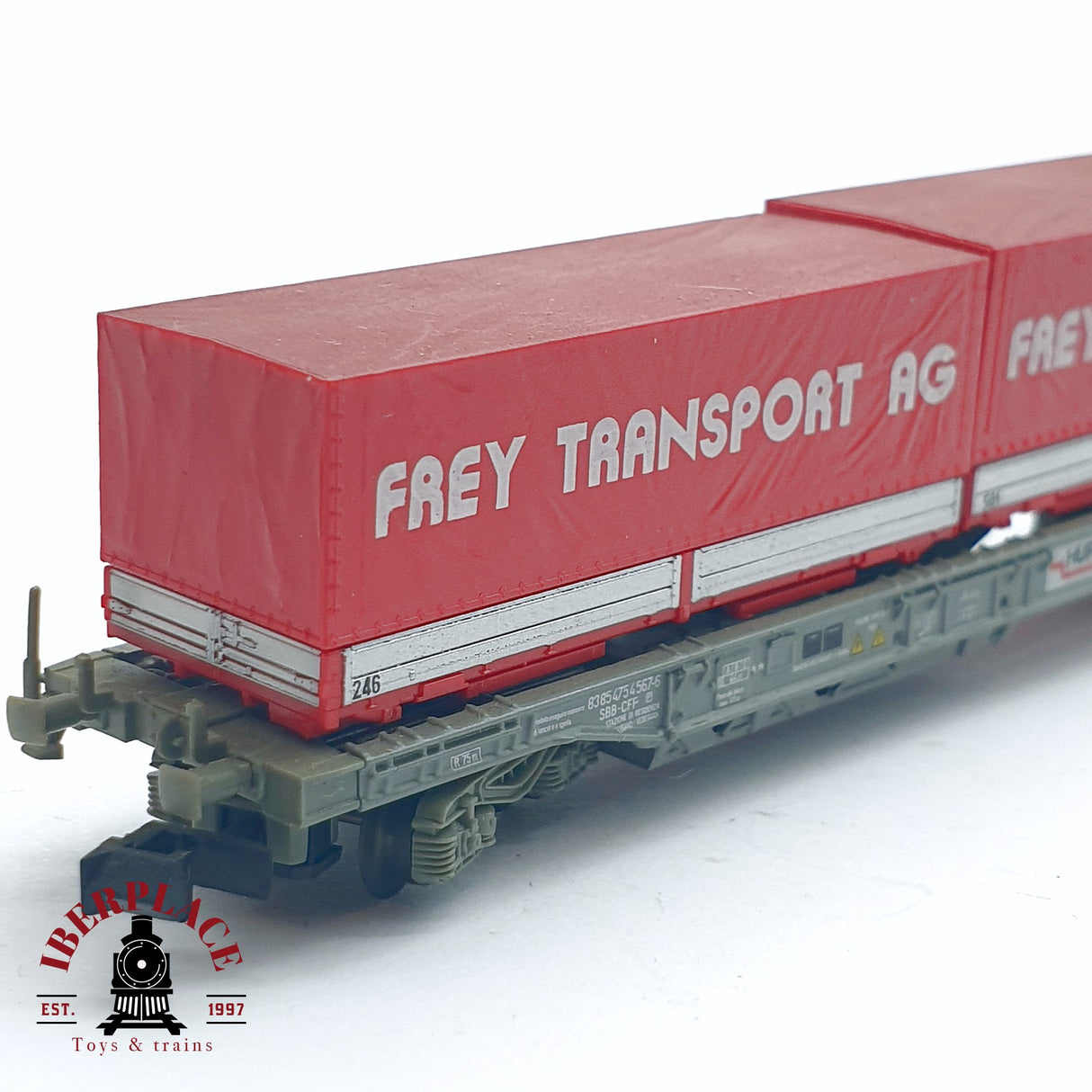 ♻️ 2da mano - Roco 25216 vagón Frey Transport Hupac SBB CFF N escala 1:160