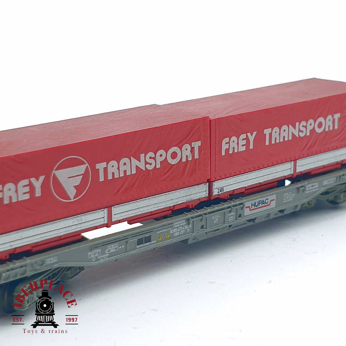 ♻️ 2da mano - Roco 25216 vagón Frey Transport Hupac SBB CFF N escala 1:160