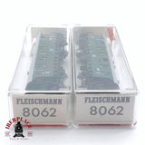 ♻️ 2da mano - 2x Fleischmann 8062 vagón pasajeros DB clase 2 N escala 1:160