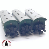 ♻️ 2da mano - 3x Fleischmann 8062K vagón pasajeros DB clase 2 N escala 1:160