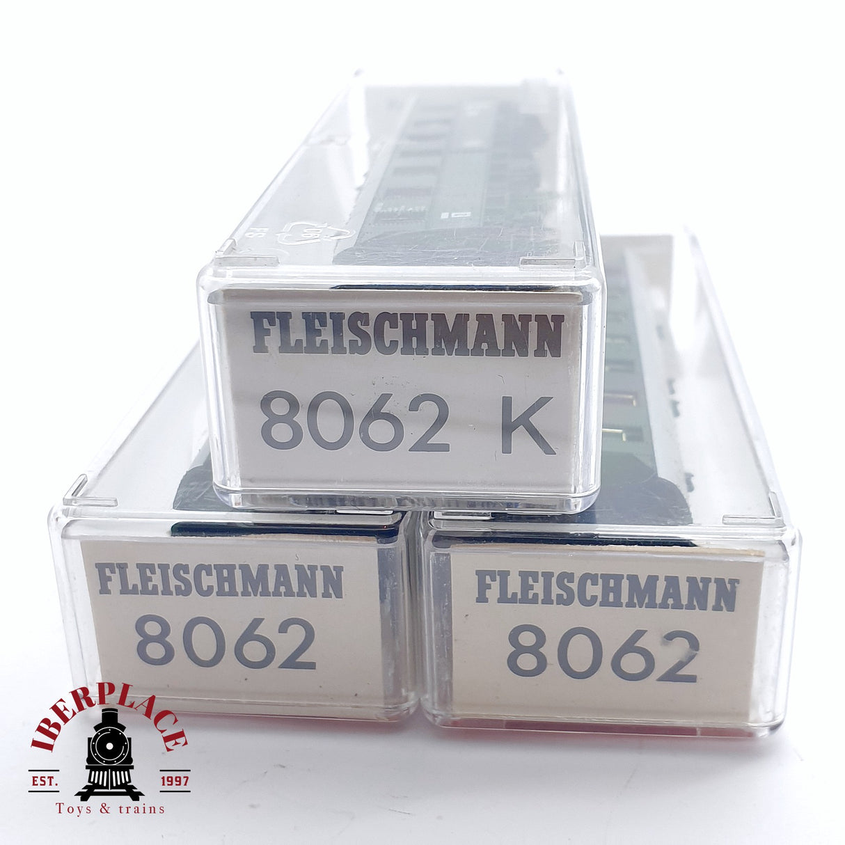 ♻️ 2da mano - 3x Fleischmann 8062K vagón pasajeros DB clase 2 N escala 1:160
