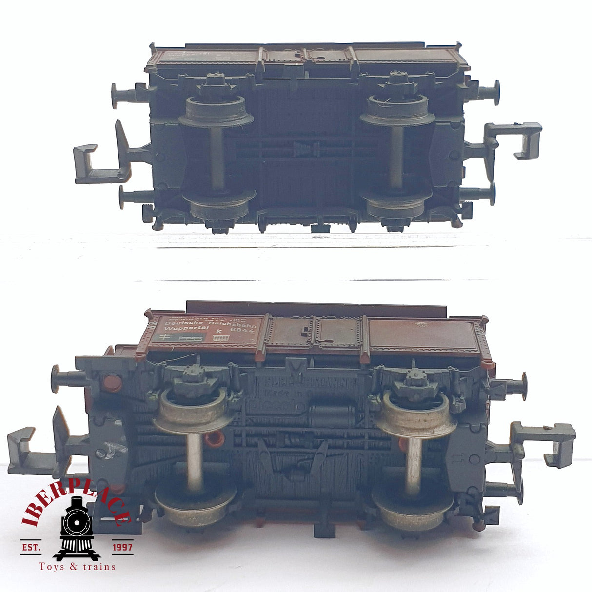 ♻️ 2da mano - 2x Fleischmann 8214 8213 vagones mercancía cerrado DR N escala 1:160