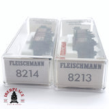 ♻️ 2da mano - 2x Fleischmann 8214 8213 vagones mercancía cerrado DR N escala 1:160